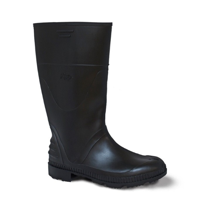 Bota Pvc Trepadora Negra S/ Puntera Tallas 37-43