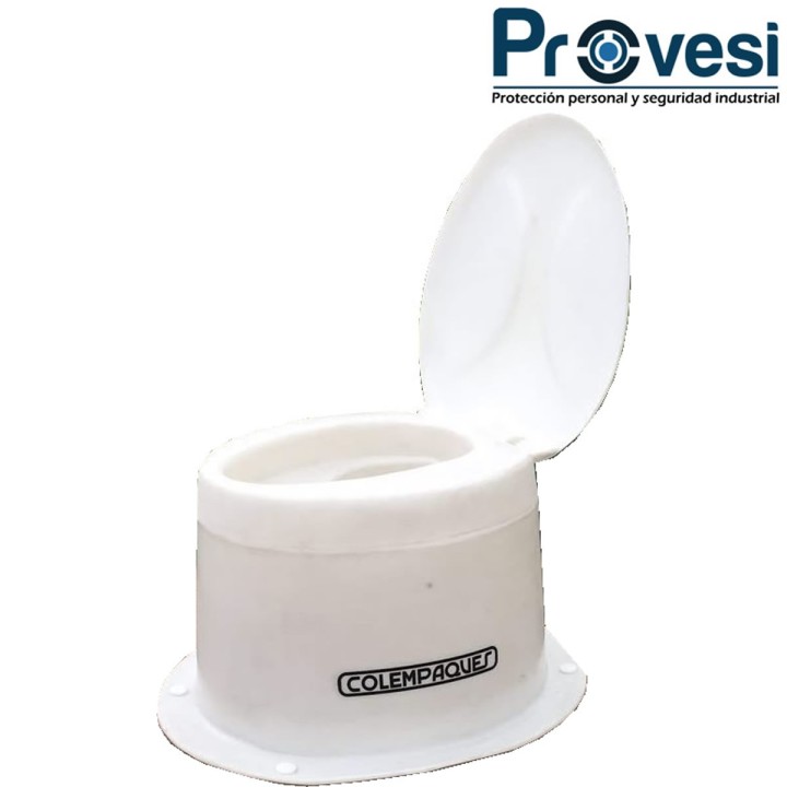 16010150 - Sanitario Seco Ovalado Estandar Tapa Colempaques