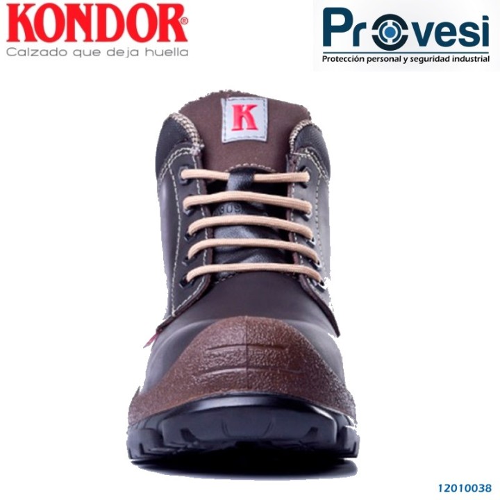 Bota Seguridad Kondor Confort Safety Cafe Pu Bidensidad Indiana Con Puntera