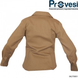 Camisa Dril Manga Larga Dama