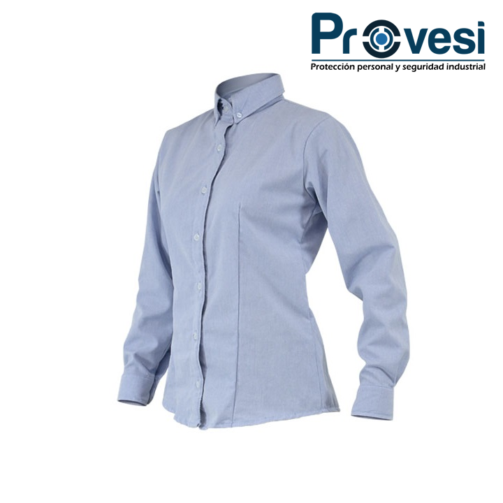 Camisa Oxford Manga Larga Dama