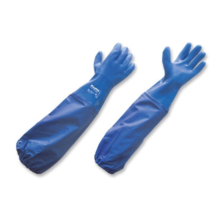 Guante Semicorrugado Industrial Blue Pvc Long 60Cms Manga Zubiola 11981617