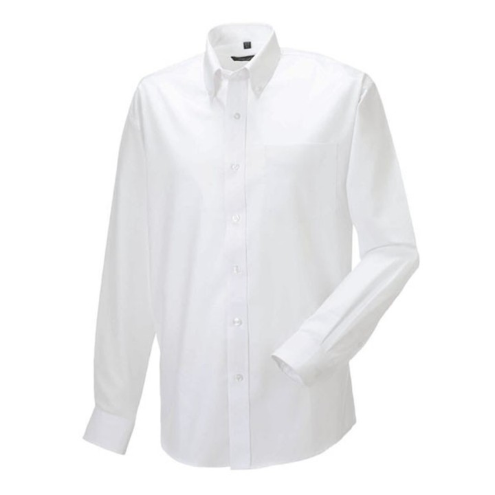 Camisa Oxford Manga Larga Hombre