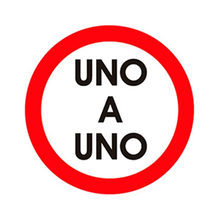 Senal Uno A Uno Sro-03 (Señal Metalica Movil Temporal)