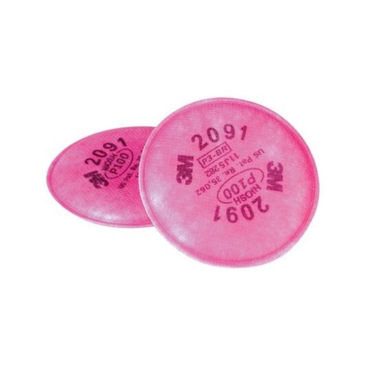 Kit Respirador Reutilizable 3M 6200 + 2 Filtros 2091 P100