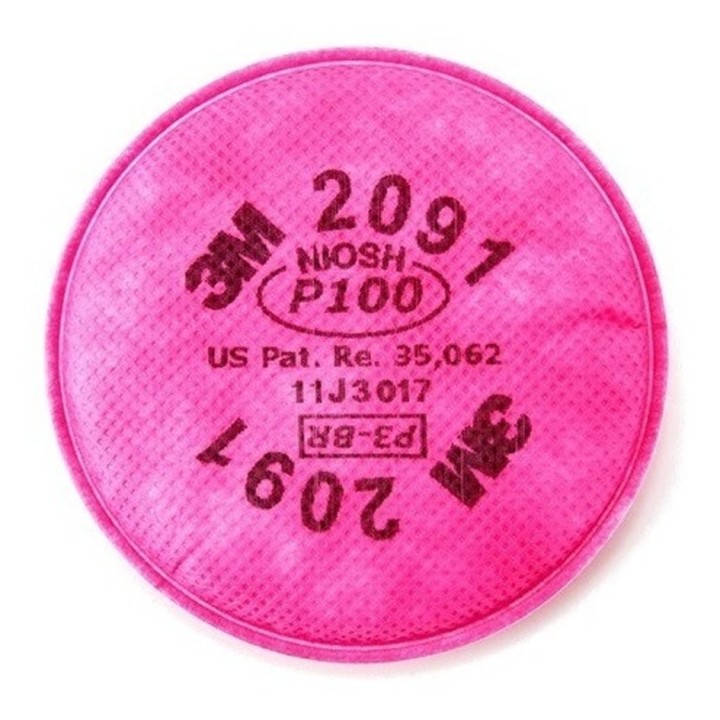 Kit Respirador Reutilizable 3M 6200 + 2 Filtros 2091 P100