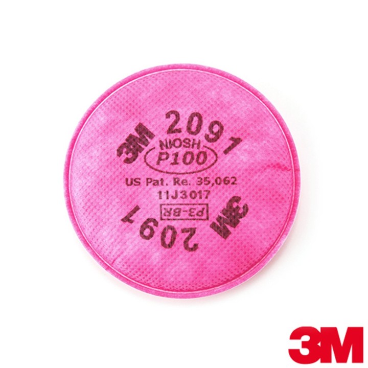 Kit Respirador Reutilizable 3M 6200 + 2 Filtros 2091 P100