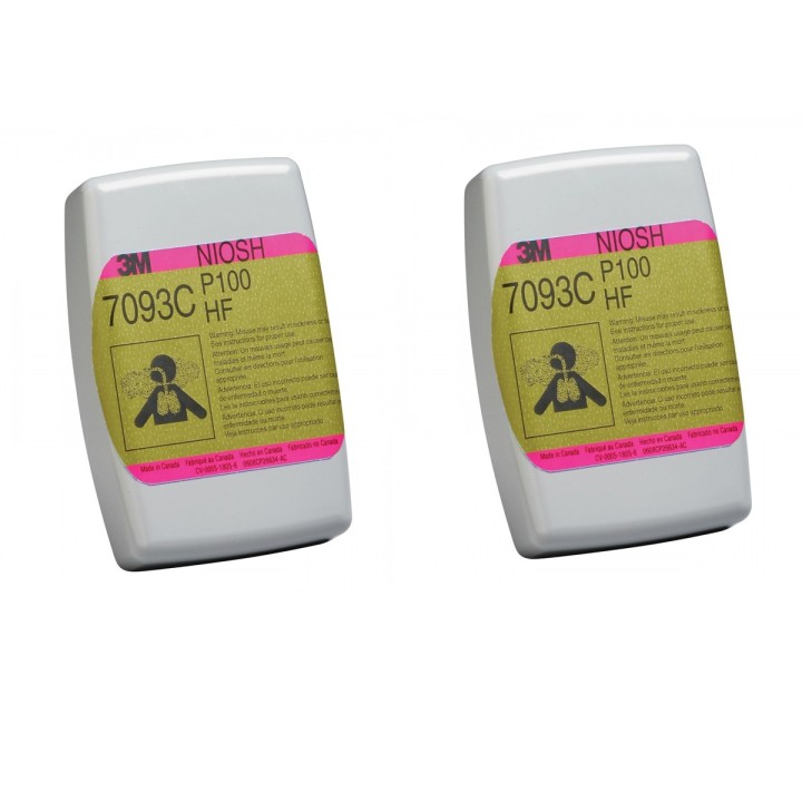 Respirador Reutilizable 3m 6200 + 2 Filtros 7093C P100