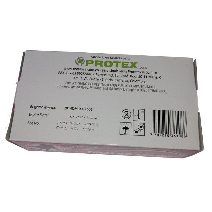 Guante Examen Nitrilo Protexion Negro Caja X100 Unidades