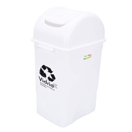 Papelera Vaiven 35 Lts Blanca Fuller Pinto Residuos Aprovechables