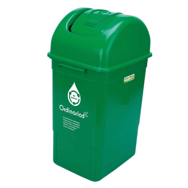 Papelera Vaiven 35 Lts Verde Fuller Pinto Residuos Organicos Aprovechables