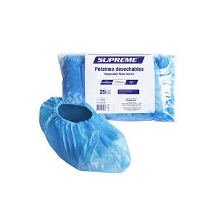 Polainas Desechables Antideslizante Tela No Tejida Supreme Paq X 25 Pares
