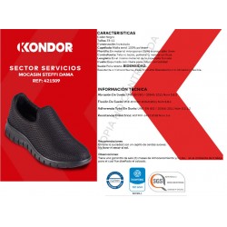 Zapato Kondor Steffi Dama Negro