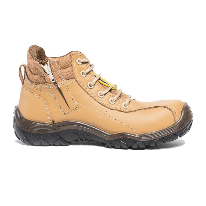 Bota Seguridad Nova Raider Slider Zipper Dama Oro
