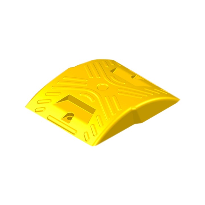 Reductor Velocidad Trafico Medio 100x30x5Cm Amarillo-Negro con Tornillos TG