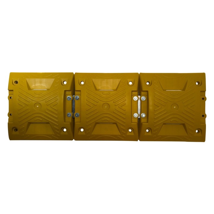 Reductor Velocidad Trafico Pesado 102x35x5Cm Amarillo-Negro con Tornillos TG