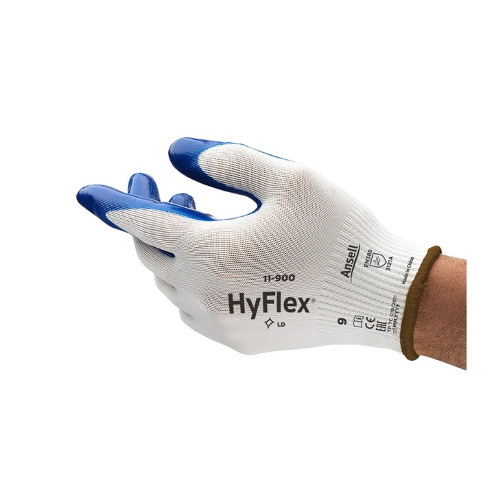 Guante Nitrilo Nylon Hyflex Azul 11900 Ansell