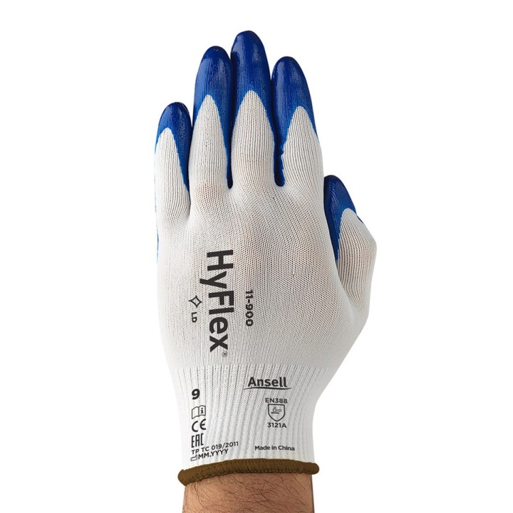 Guante Nitrilo Nylon Hyflex Azul 11900 Ansell
