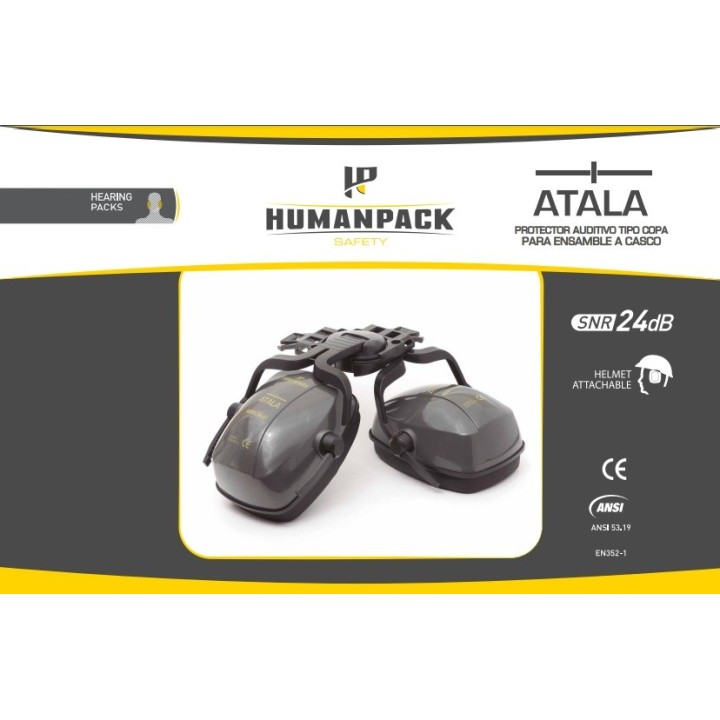 Tapaoidos Tipo Copa ATALA 24 db SNR Adaptar Casco HumanPack