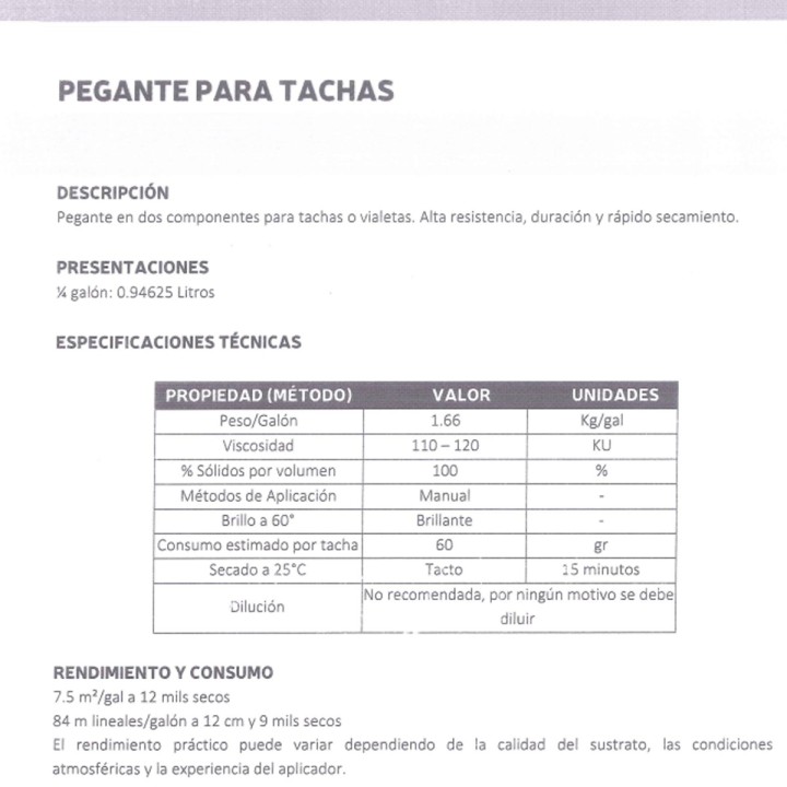 Pegante Epoxico Bicomponente 1.6 kg Pintuco