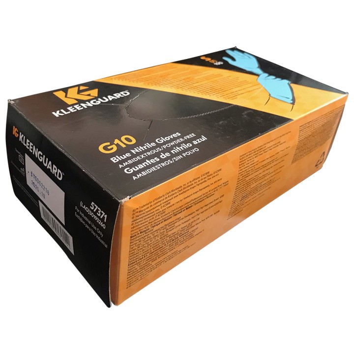 Guante Examen Nitrilo Kleenguard G10 Azul Caja x100 Unid