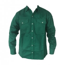 Camisa Dril Manga Larga Hombre