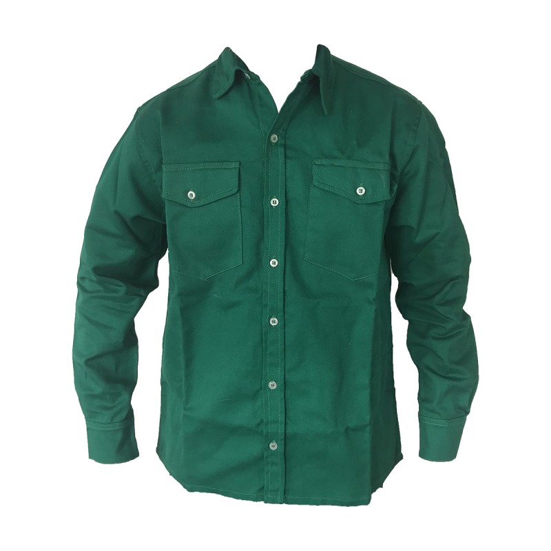 Camisa Dril Manga Larga Hombre