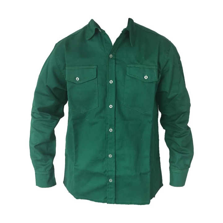 Camisa Dril Manga Larga Hombre