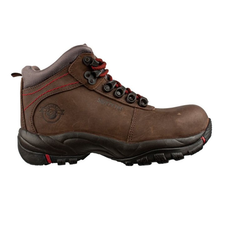 Bota Seguridad Brahma Cuero HQ-2385 Sin Puntera