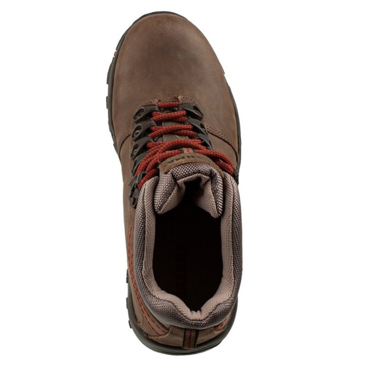 Bota Seguridad Brahma Cuero HQ-2385 Sin Puntera