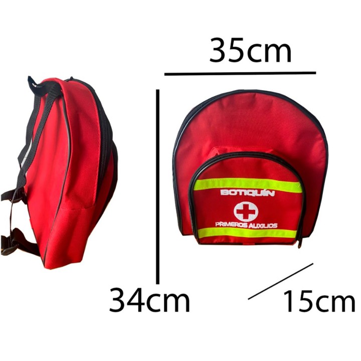 Morral Botiquin Termico 1 Bolsillo Externo 35x34x15 Cm Mediano sin Contenido