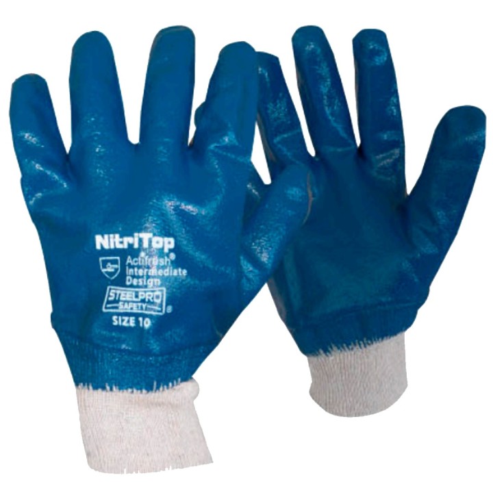 Guante Nitritop Liso Puño Cerrado Steelpro