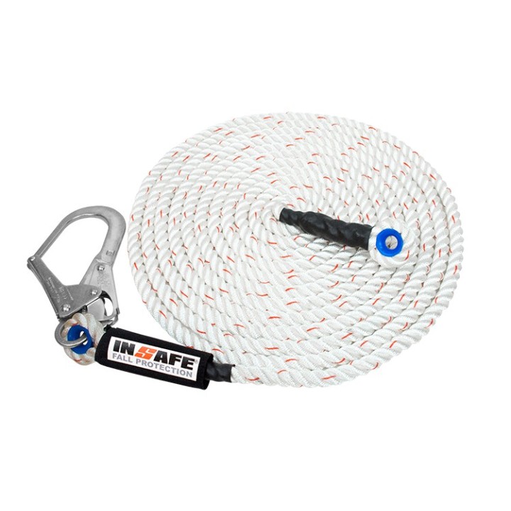 Linea de Vida Vertical 20m Cuerda de 16mm IN 8080-20 INSAFE