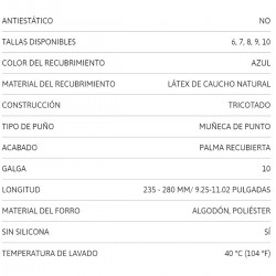 Guante Latex Powerflex Azul 80100 Ansell