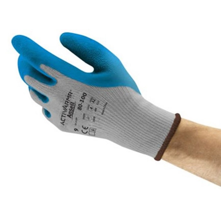 Guante Latex Powerflex Azul 80100 Ansell
