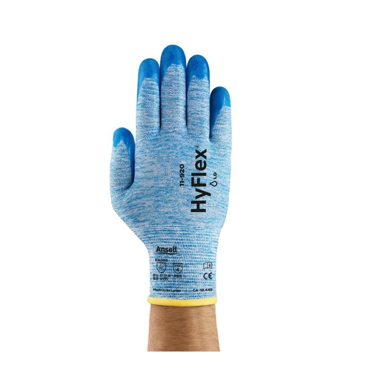 Guante Hyflex Nbr Grip Azul 11920 Ansell