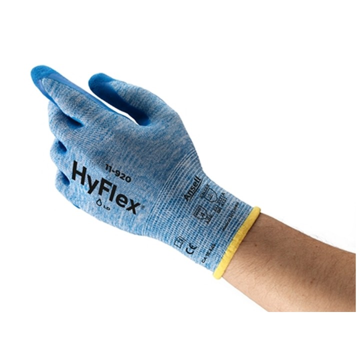 Guante Hyflex Nbr Grip Azul 11920 Ansell