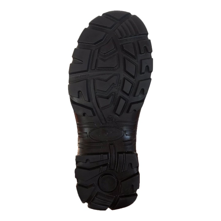 Bota Seguridad Romano Work Negro Dielectrica  Con Puntera y RH