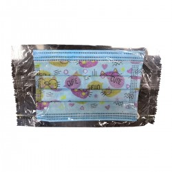 Tapabocas 3 Pliegues x 50 Und Niña Estampado Empaque Individual MediMask