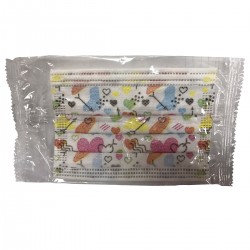 Tapabocas 3 Pliegues x 50 Und Niña Estampado Empaque Individual MediMask
