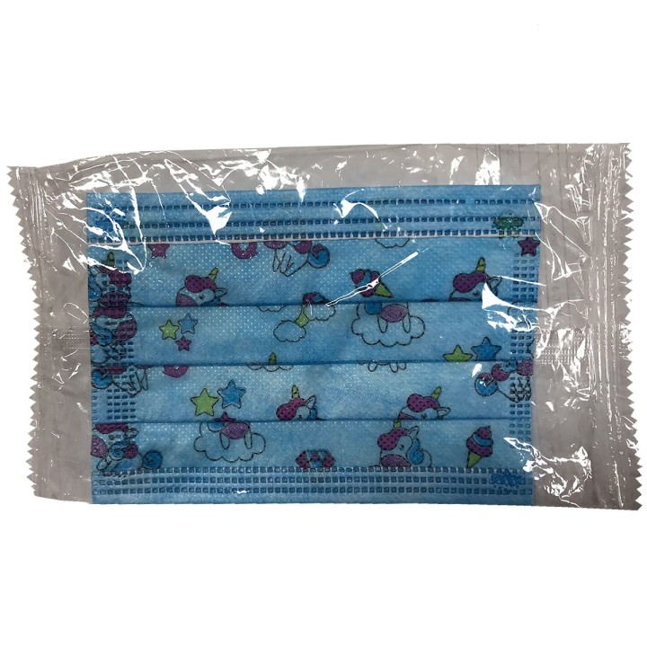 Tapabocas 3 Pliegues x 50 Und Niña Estampado Empaque Individual MediMask