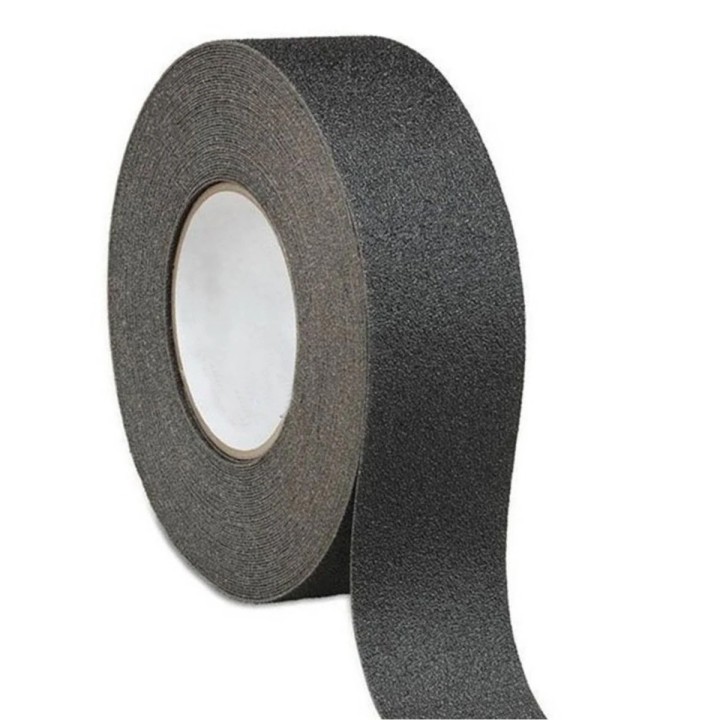 Cinta Antideslizante Negra 20 Mtrs X48mm Ancho Soco