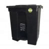 Papelera Pedal Plana 60 Lts Negra ColPlast