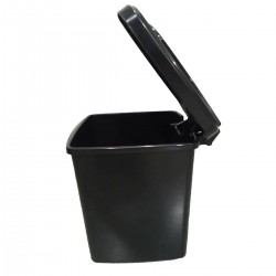 Papelera Pedal Plana 60 Lts Negra ColPlast