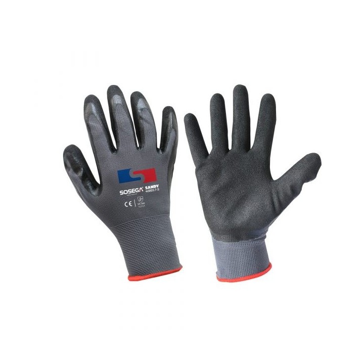 Guante Nitrilo Nylon Arenado Sandy Sosega