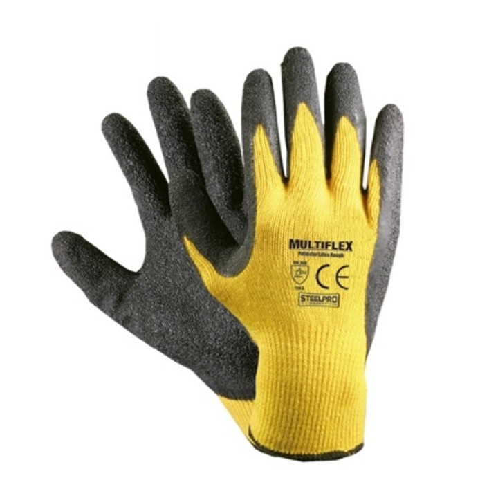 Guante Latex Multiflex Amarillo Steelpro