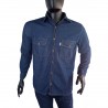 Camisa Jean Manga Larga Liviana 8 Onzas Hombre (Chambray)