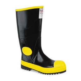 Bota Caucho Croydon Royal Argyll Safety Negro Amarillo Con Puntera