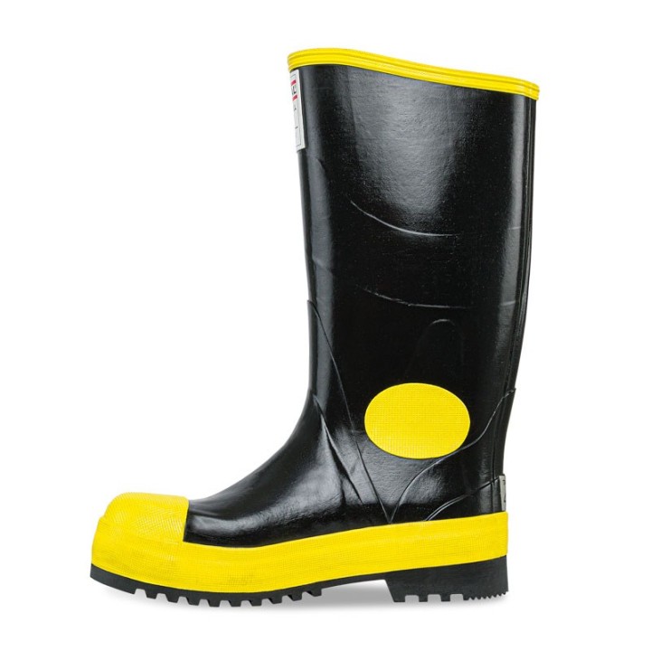 Bota Caucho Croydon Royal Argyll Safety Negro Amarillo Con Puntera