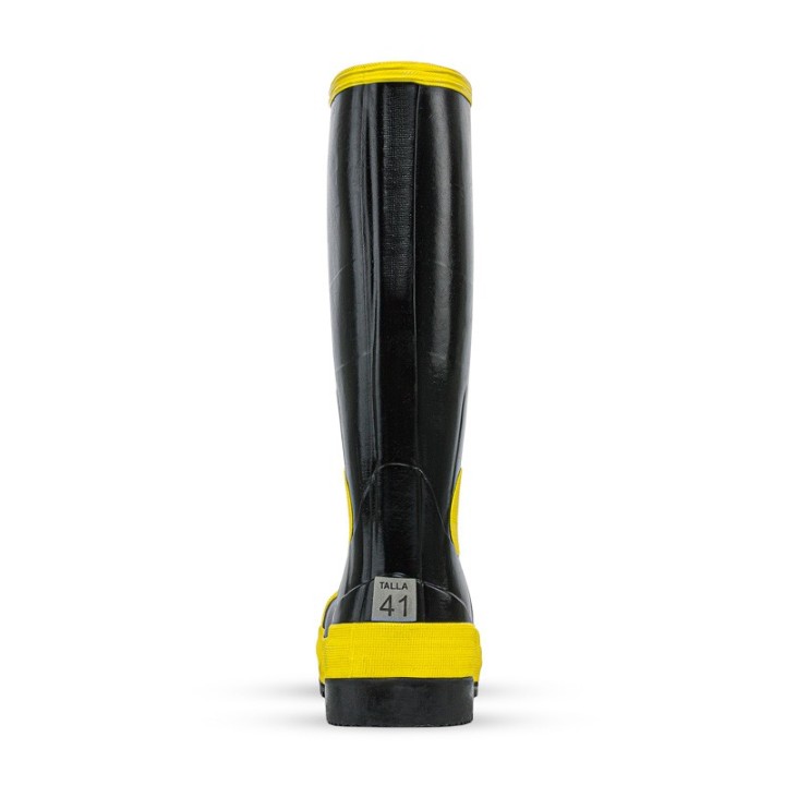 Bota Caucho Croydon Royal Argyll Safety Negro Amarillo Con Puntera